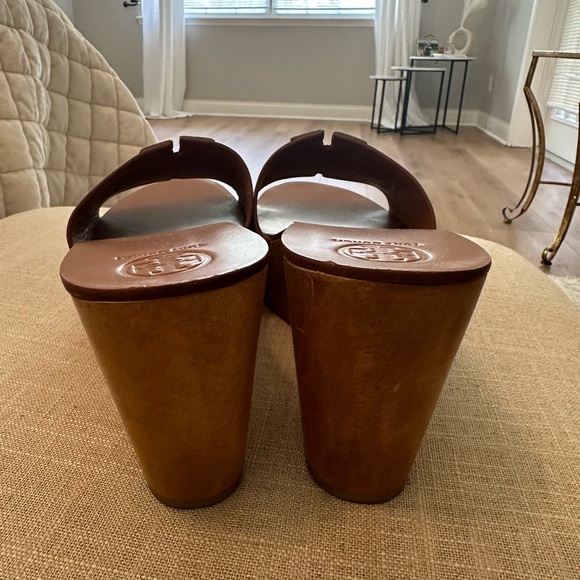 Tory Burch Patty Leather Platform Wedge - Picture 5 of 5